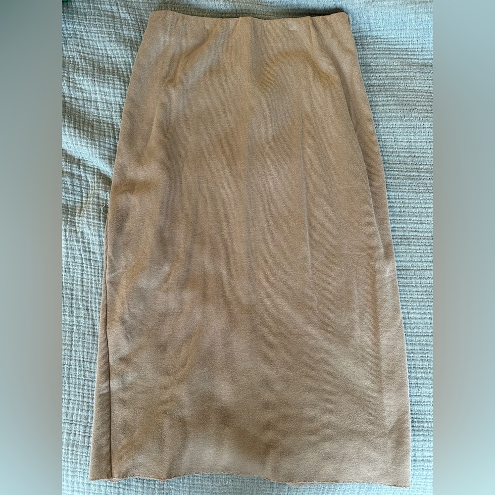 Zara Tan Pencil Skirt